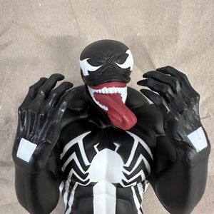 Monogram Marvel Venom Bust Molded Plastic Piggy Bank Spiderman IN STOCK, New!!!